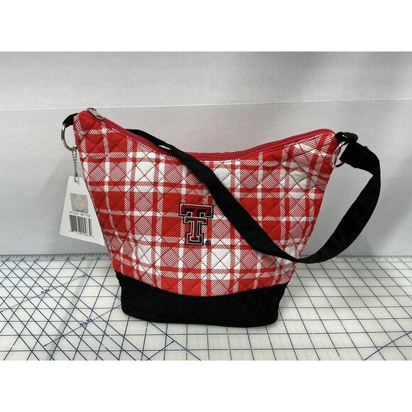 Texas Tech Quilted Plaid Game Day Purse BNWT by‎ Spirit Ready - Picture 1 of 10